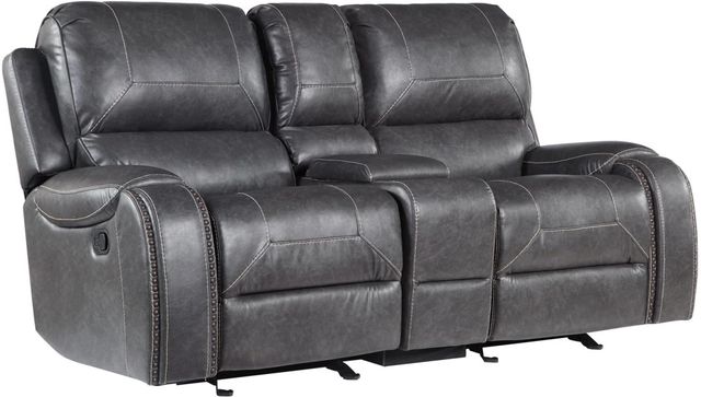 Steve Silver Co. Keily Dove Gray Manual Glider Reclining Loveseat-0