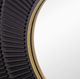 A & B Home Black/Gold Round Carved Mirror -3