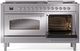 Ilve® Nostalgie II Series 60" Stainless Steel Pro Style Dual Fuel Range-3