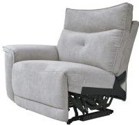 Mazin Furniture Tesoro Gray Power Left Side Reclining Chair with Power Headrest and USB Port-1