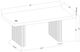 Global Furniture USA Gray White Dining Table with Brown Base-1