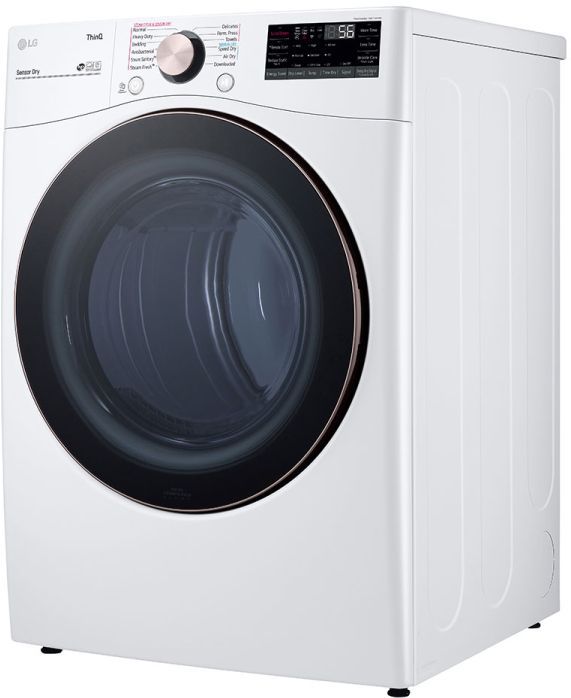 LG White Front Load Laundry Pair-14