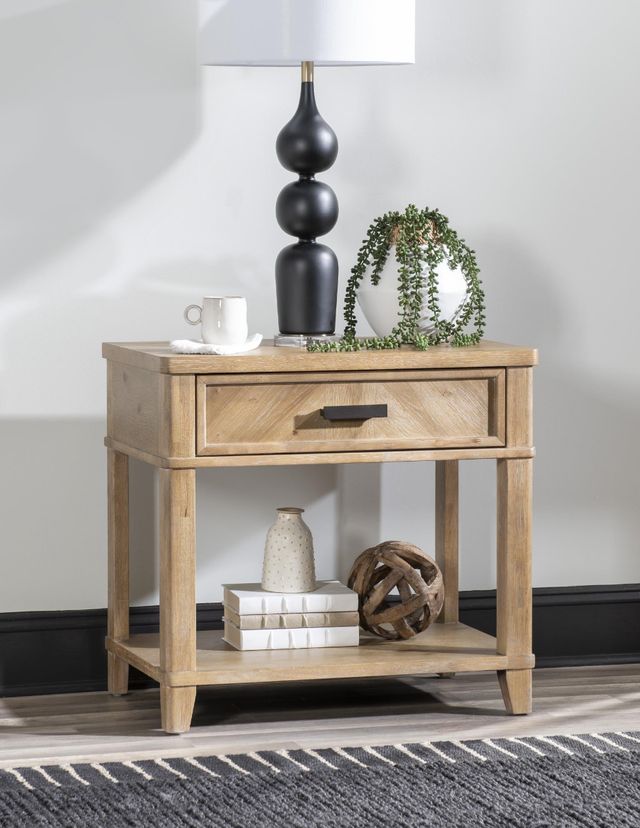 Legacy Classic Torrance Aged Driftwood Open Nightstand-2