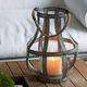 A & B Home Samana Gray Candle Holder-1