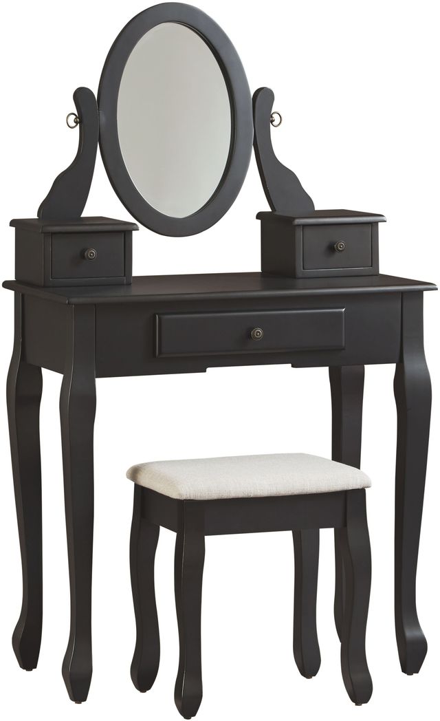 Signature Design by Ashley® Huey Vineyard Black Vanity Set-0
