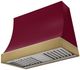 AGA Marquee 36" Cranberry Wall Mounted Range Hood with Antique Brass Trim-0