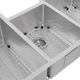 ZLINE Breckenridge Satin Stainless Steel 45" Undermount Triple Bowl Kitchen Sink with Bottom Grid-5