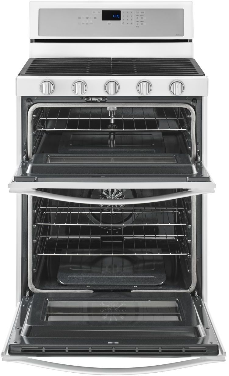 Whirlpool 30" Gas Built In Double Oven-White Ice - Thumbnail 2