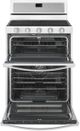 Whirlpool® 30" White Ice Double Oven Freestanding Gas Range-1