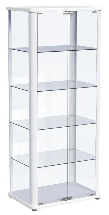 Coaster® Aero White Display Cabinet