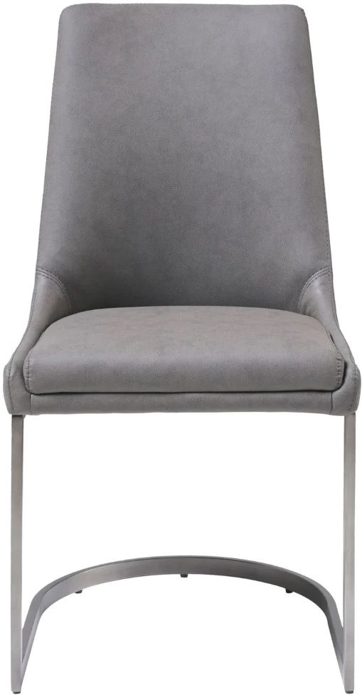 Modus Furniture Oxford Basalt Gray Upholstered Dining Side Chair-2