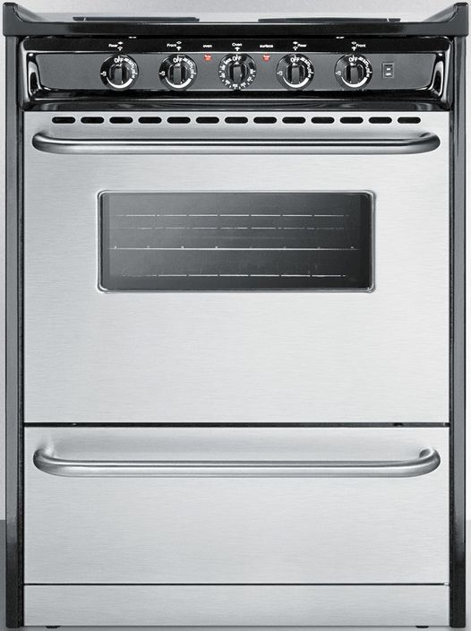 Summit® Professional 24" Stainless Steel Slide-In Electric Range-0