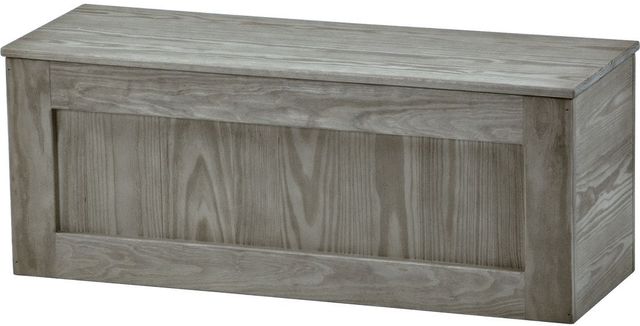 Crate Designs™ Furniture Storm Wood Lacquer Top Storage Bench-0