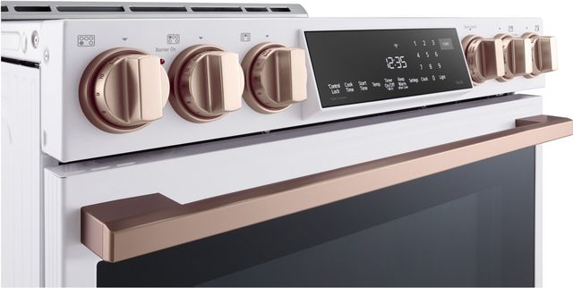 LG Studio 30" Essence White Slide In Induction Range-5
