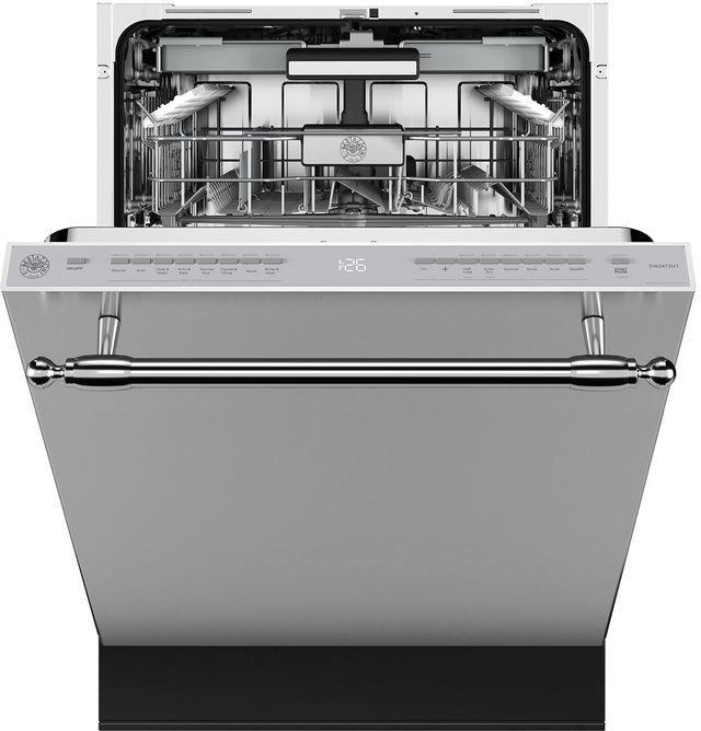 Bertazzoni 24" Stainless Steel Top Control Built-In Dishwasher-2