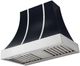 AGA Cascade 36" Gloss Black Wall Mounted Range Hood  with Polished Chrome Trim-0