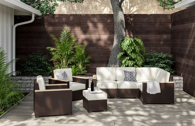 homestyles® Palm Springs 4-Piece Brown Sectional Set-1