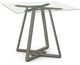 Amisco Customizable Dirk Clear Glass Square Table-0