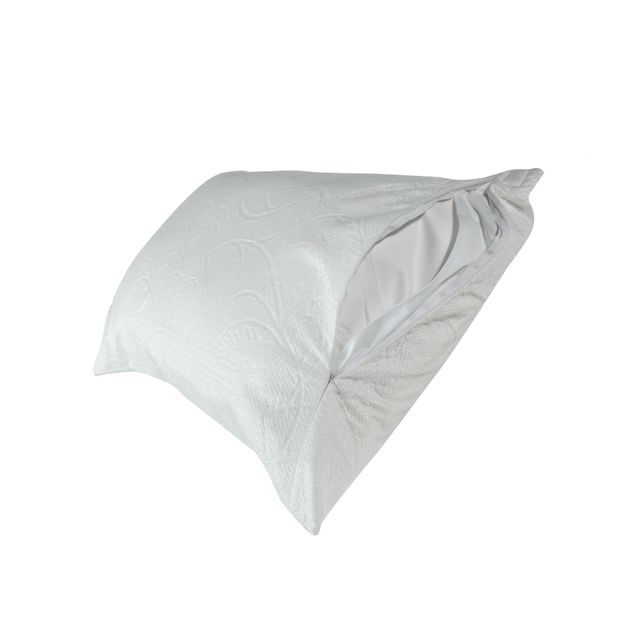 Protect-A-Bed® Naturals White Crystal Waterproof Queen Pillow Protector-4