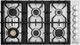 ZLINE 36" Stainless Steel Gas Cooktop with 6 Brass Burners-1