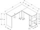Monarch Specialties Inc. Walnut L-Shaped Desk-2
