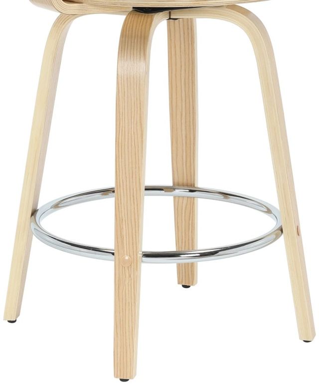 Armen Living Daxton Oak/Vintage Green Counter Stool-4