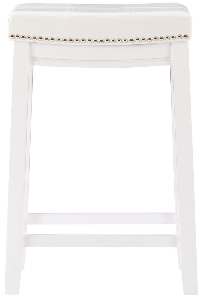 Linon Claridge White Counter Stool-2