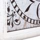 YHD Distressed White Wall Clock-2