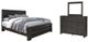 Signature Design by Ashley® Brinxton 2-Piece Charcoal King Panel Bed Set-0