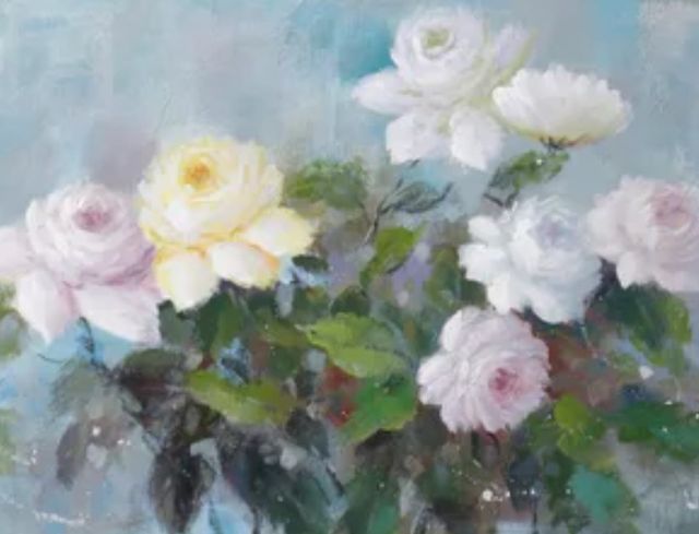 StyleCraft Panoramic Bouquet Painting-1
