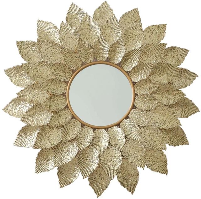 Classy Art Chrome/Gold Wall Mirror-0