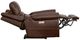 Flexsteel® Oscar Pumpernickel Power Recliner with Power Headrest-5