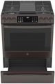 GE Profile™ 30" Fingerprint Resistant Black Stainless Steel Slide In Gas Range-PGS930BPTS-4