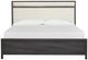 Magnussen Home® Merrifield Merino Pearl/Raisin Black King Panel Bed with Upholstered Headboard-2