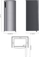 LG 6.9 Cu. Ft. Platinum Silver Compact Refrigerator-2