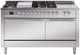 Ilve® Nostalgie II Series 60" Stainless Steel Pro Style Dual Fuel Range-0