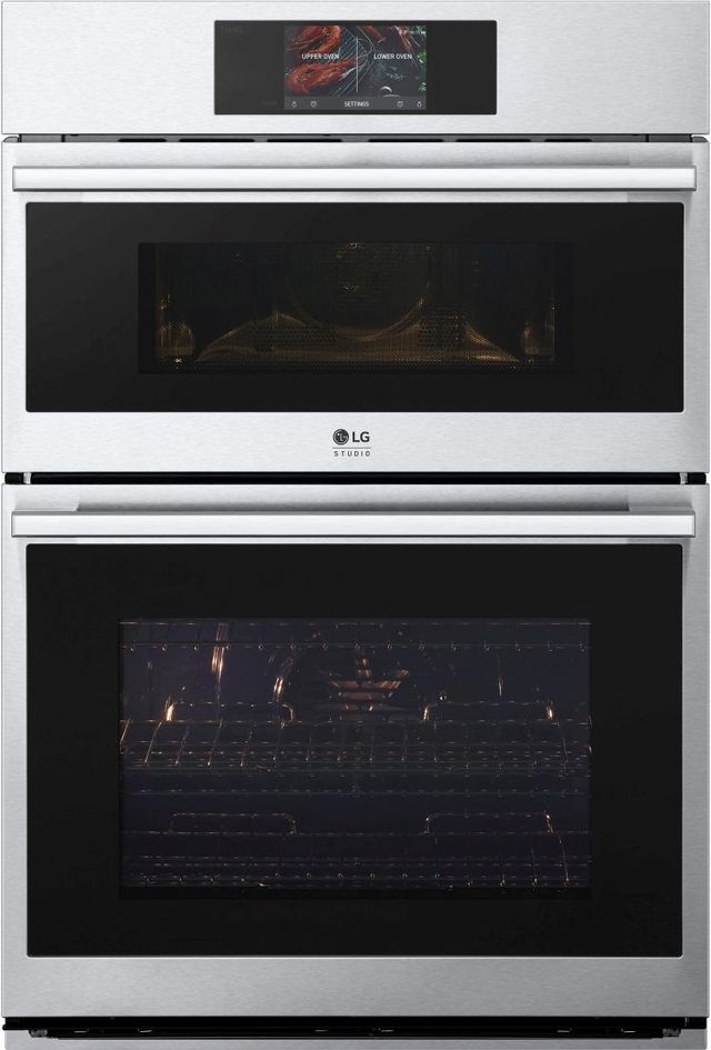 LG Studio 30" Printproof™ Stainless Steel Oven/Micro Combo Electric Wall Oven-0