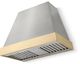 AGA Euclid 36" Stainless Steel Wall Mounted Range Hood  with Polished Brass Trim-0