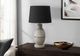 Monarch Specialties Inc. Grey Resin Table Lamp with Black Shade-2