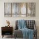 Olliix by Madison Park Multi-Colored Set of 3 Forest Reflections Gel Coated Canvas-1