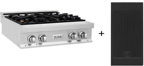 ZLINE Classic 30" Stainless Steel Gas Rangetop with Griddle-0