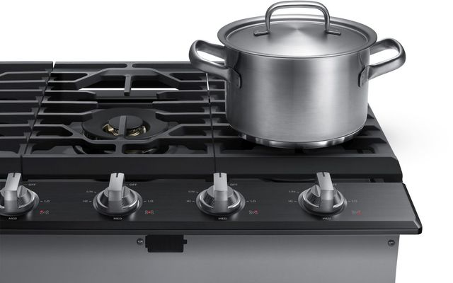 Samsung 36" Fingerprint Resistant Black Stainless Steel Gas Cooktop-3