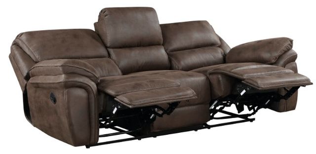 Homelegance® Proctor Brown Double Reclining Sofa-3