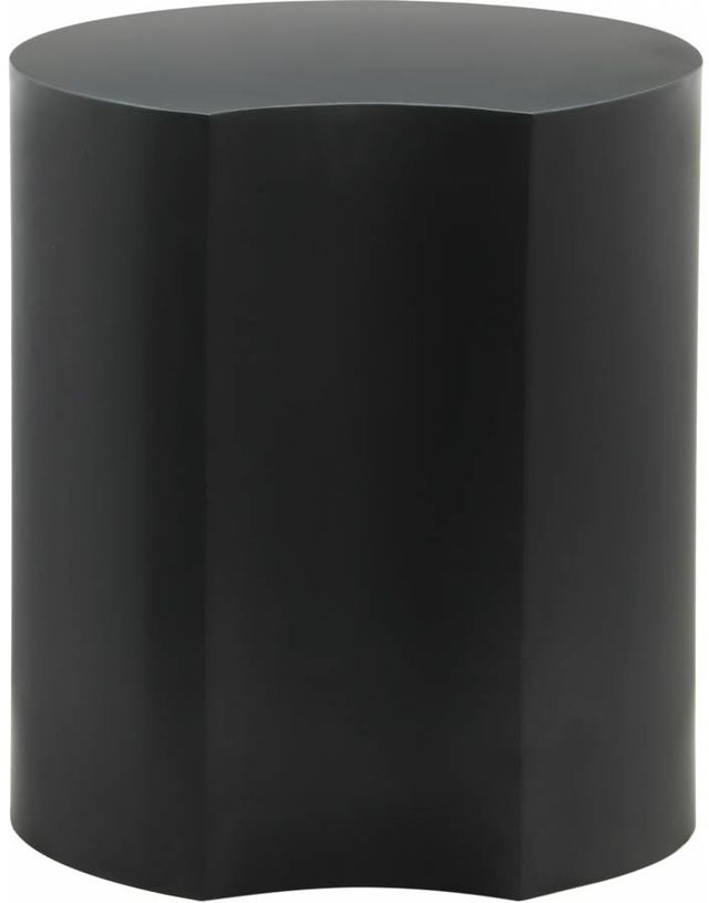 Meridian Furniture Dimple Matte Black 16" End Table-0