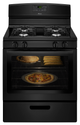 Amana® 30" Black Free Standing Gas Range-2