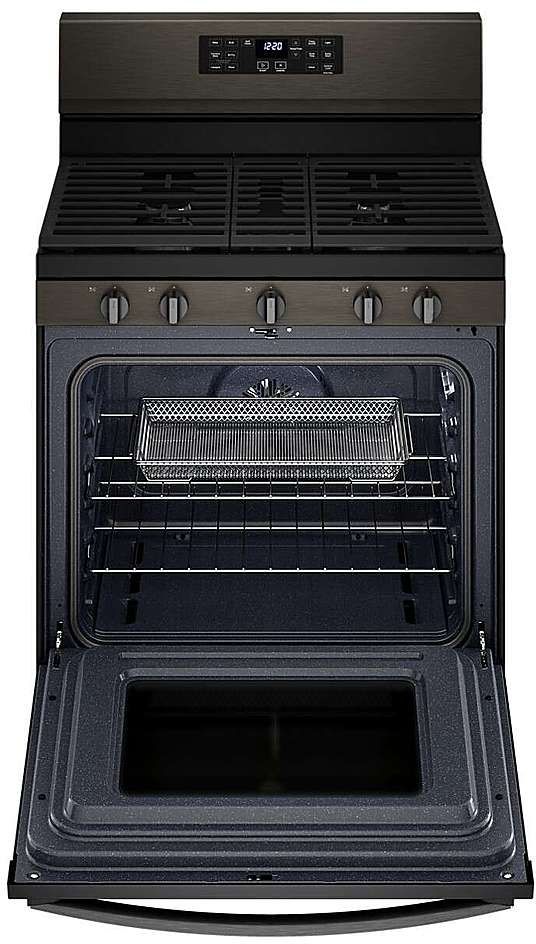 Whirlpool® 30" Black Stainless Freestanding Gas Range with 5-in-1 Air Fry Oven-4