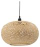 A & B Home Black/Natural Bamboo Chandelier-1