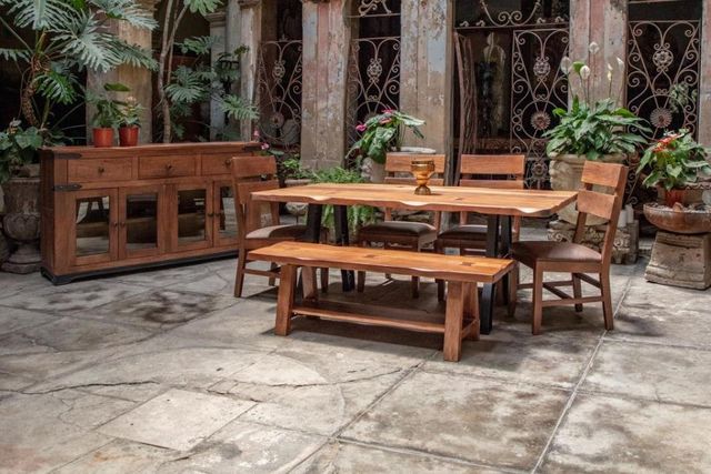International Furniture Direct Parota Brown Console-1