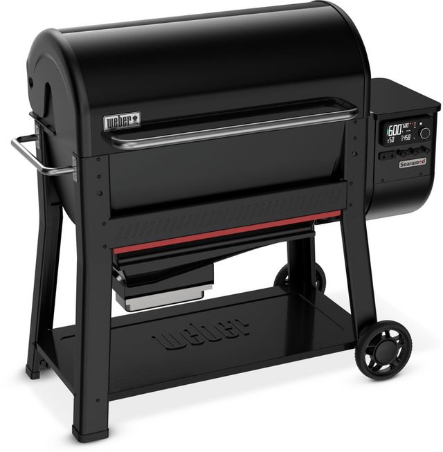 Weber® Searwood™ XL 600 36" Black Freestanding Wood Pellet Grill-1