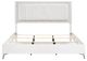 Homelegance® Ripple High Gloss White Eastern King Panel Bed-3